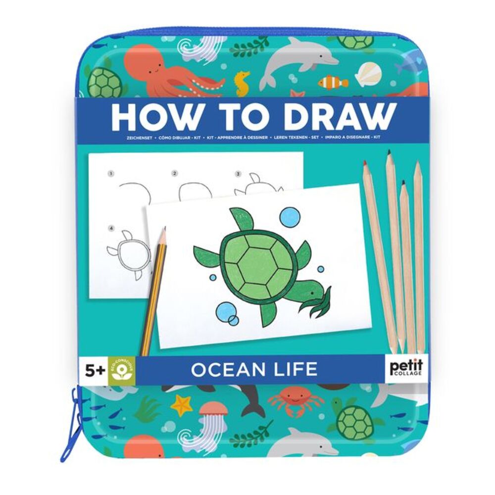 How to Draw Ocean Life -- Petit Collage
